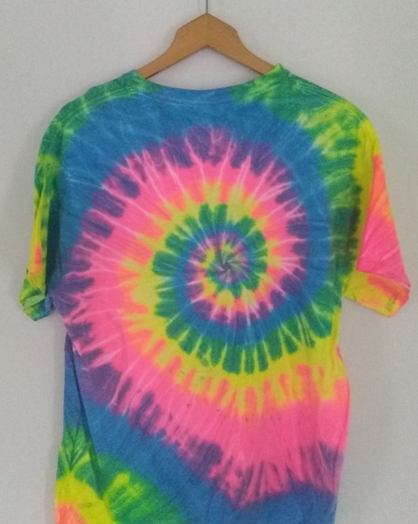 Tie-dye Bikers For Books Motorcycle T-shirt Tee - Picture 2 of 4